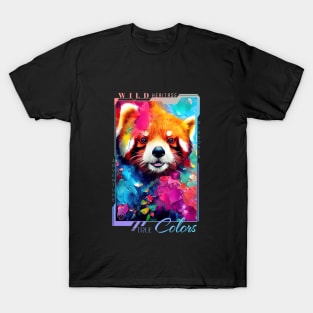 Red Panda  Animal Discovery Adventure Nature Planet Earth Paint T-Shirt